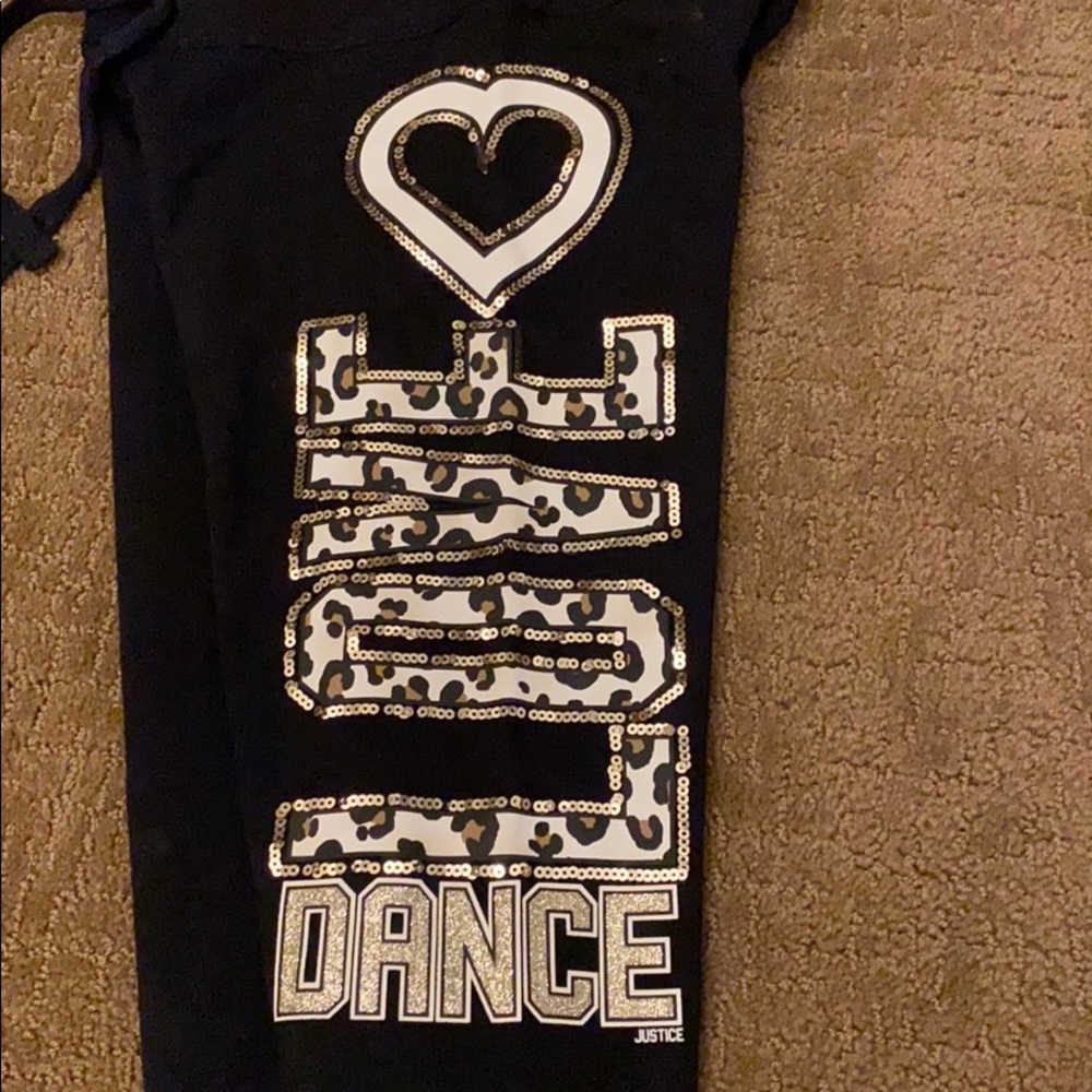 Justice Black Sweatpants